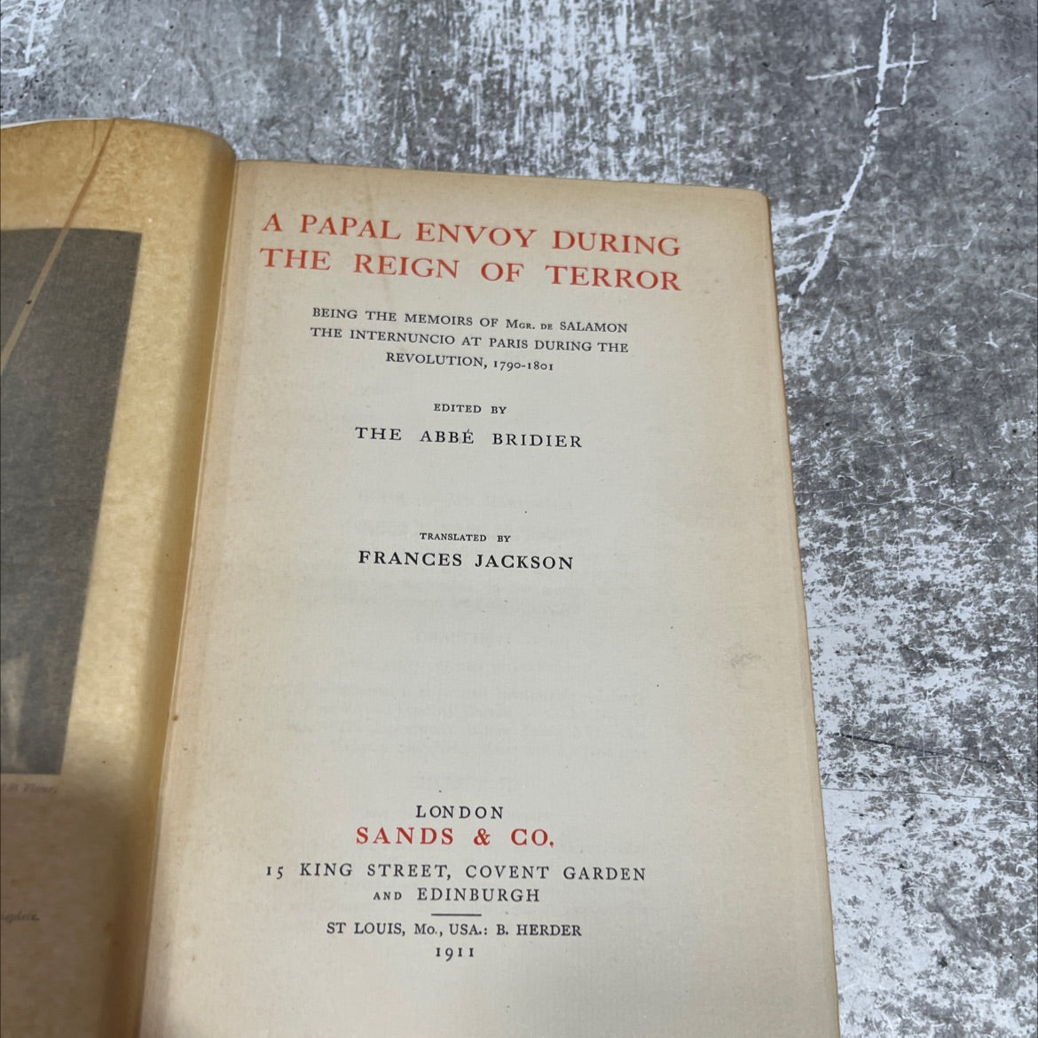 a papal envoy during the reign of terror being the memoirs of mgr. de salamon the internuncio at paris during the image 2