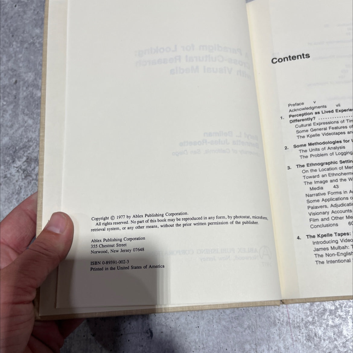 a paradigm for looking: cross-cultural research with visual media book, by Beryl L. Bellman, Bennetta Jules-Rosette, image 3