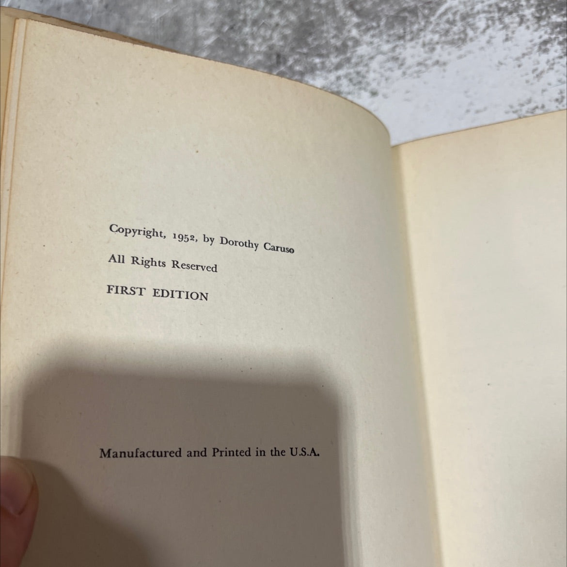 a personal history by dorothy caruso book, by dorothy caruso, 1952 Hardcover image 3