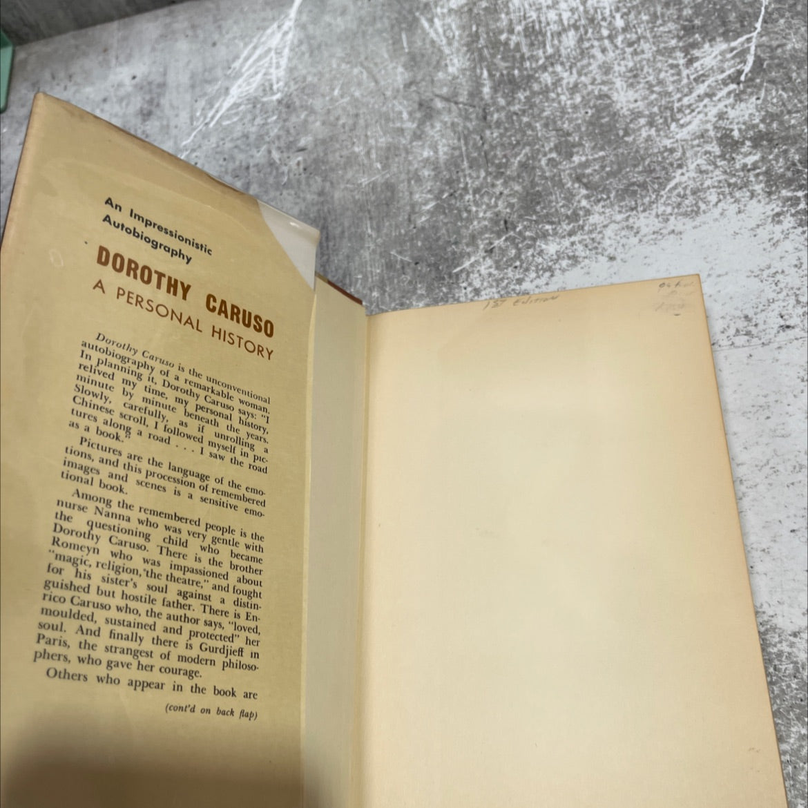 a personal history by dorothy caruso book, by dorothy caruso, 1952 Hardcover image 4