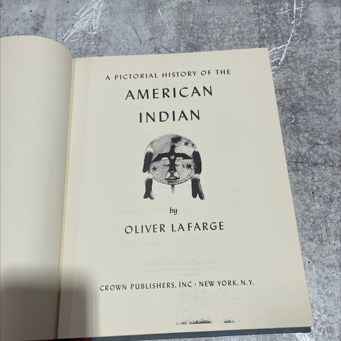 a pictorial history of the american indian book, by oliver la farge, 1957 Hardcover image 2