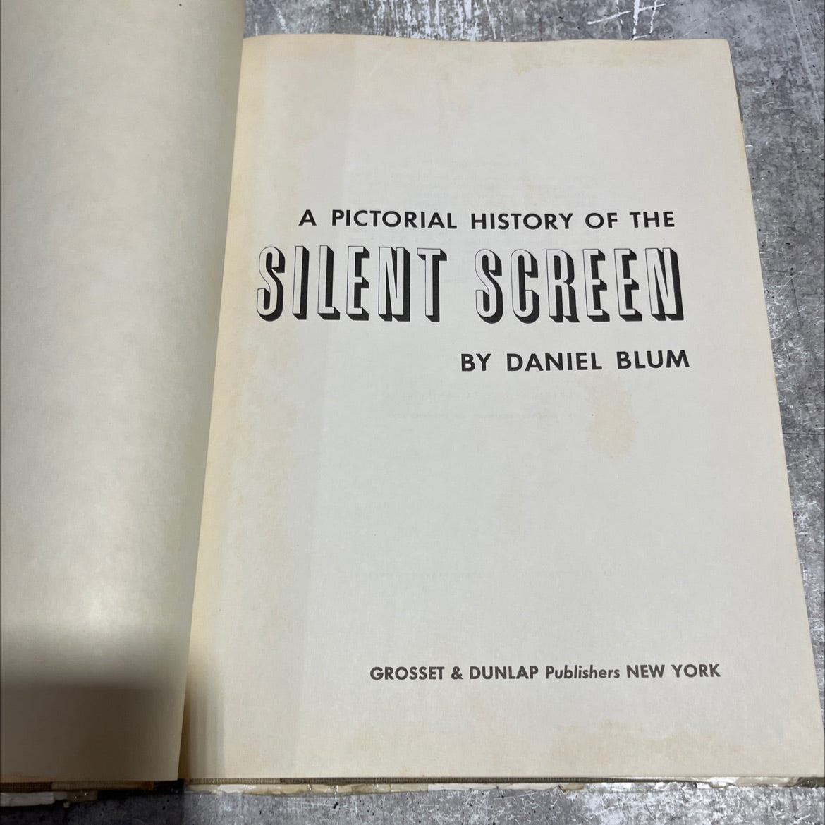 a pictorial history of the silent screen book, by daniel blum, 1953 Hardcover image 2