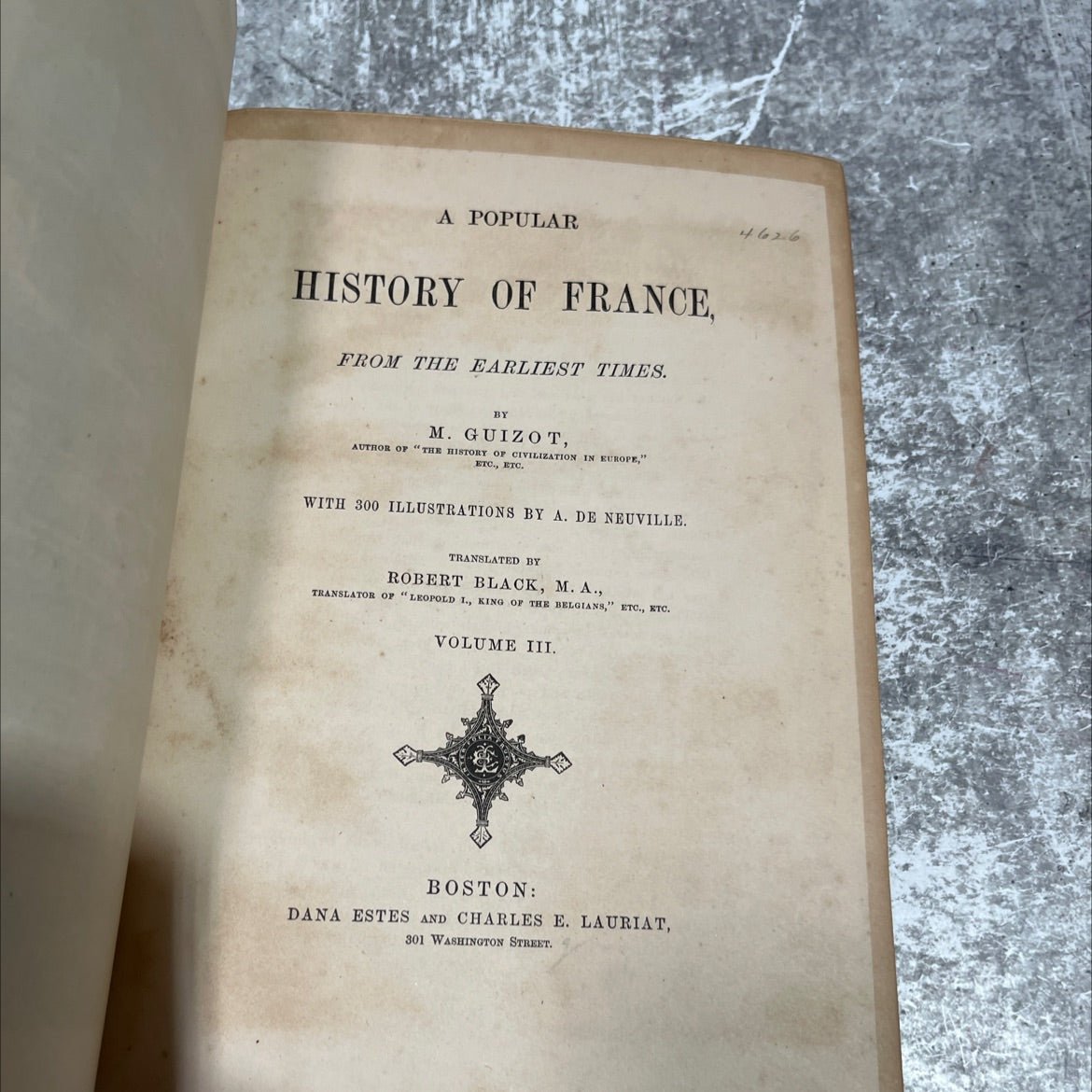 a popular history of france, from the earliest times book, by m. guizot, 1970 Leather image 2