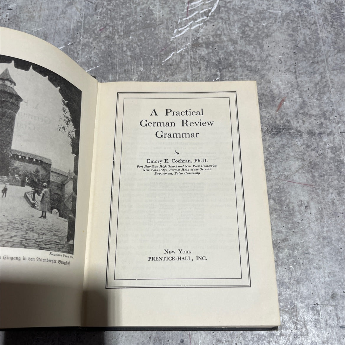a practical german review grammar book, by emory e. cochran, 1949 Hardcover image 2