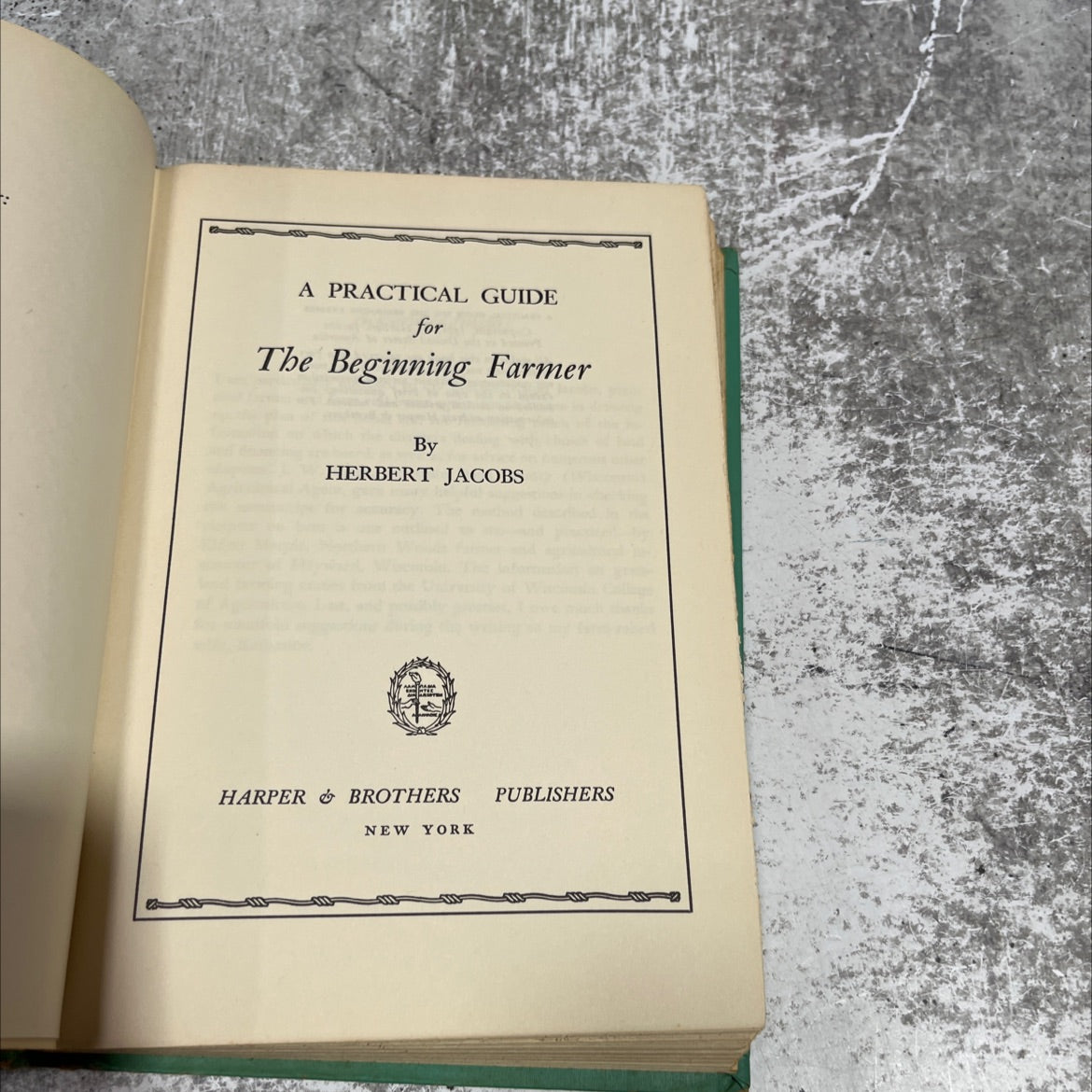 a practical guide for the beginning farmer book, by herbert jacobs, 1951 Hardcover image 2