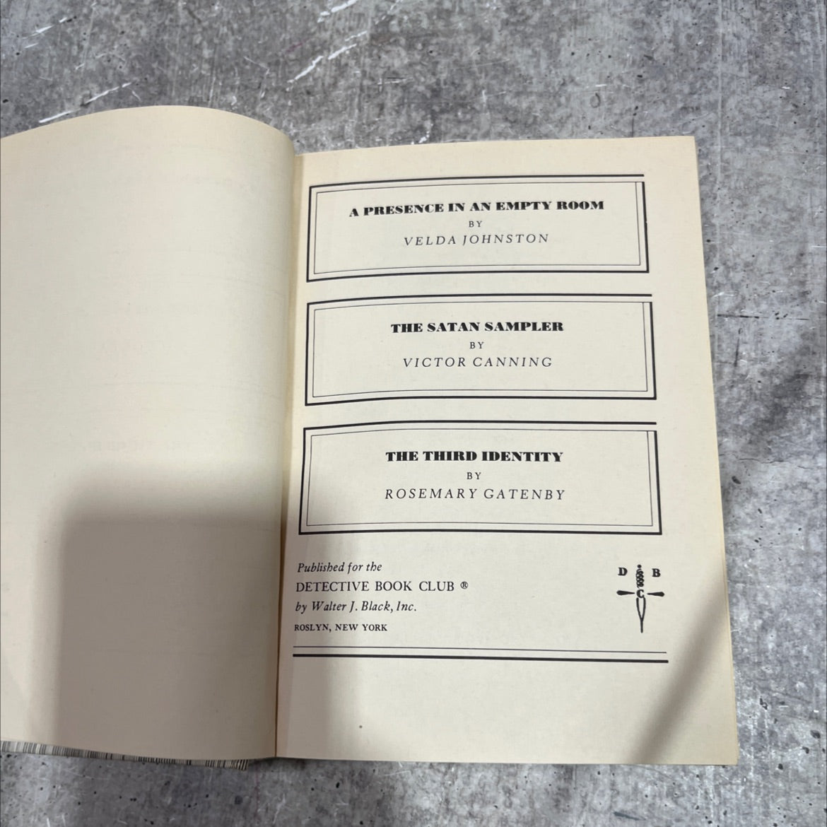 a presence in an empty room book, by velda johnston, 1980 Hardcover image 2