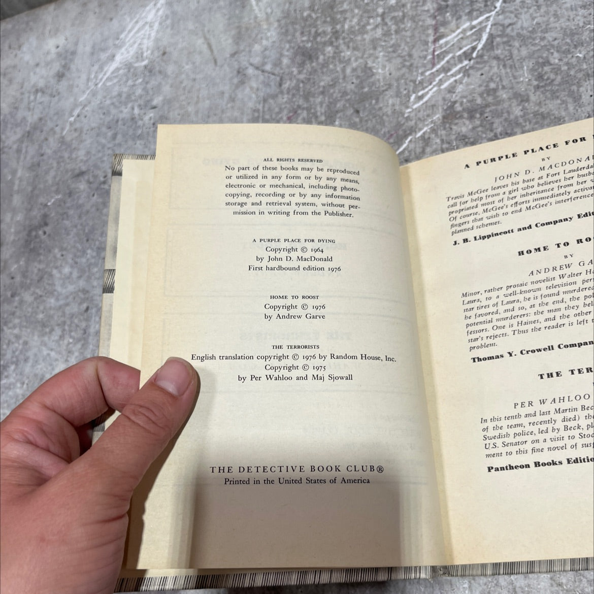 a purple place for dying book, by john d. macdonald, 1976 Hardcover image 3