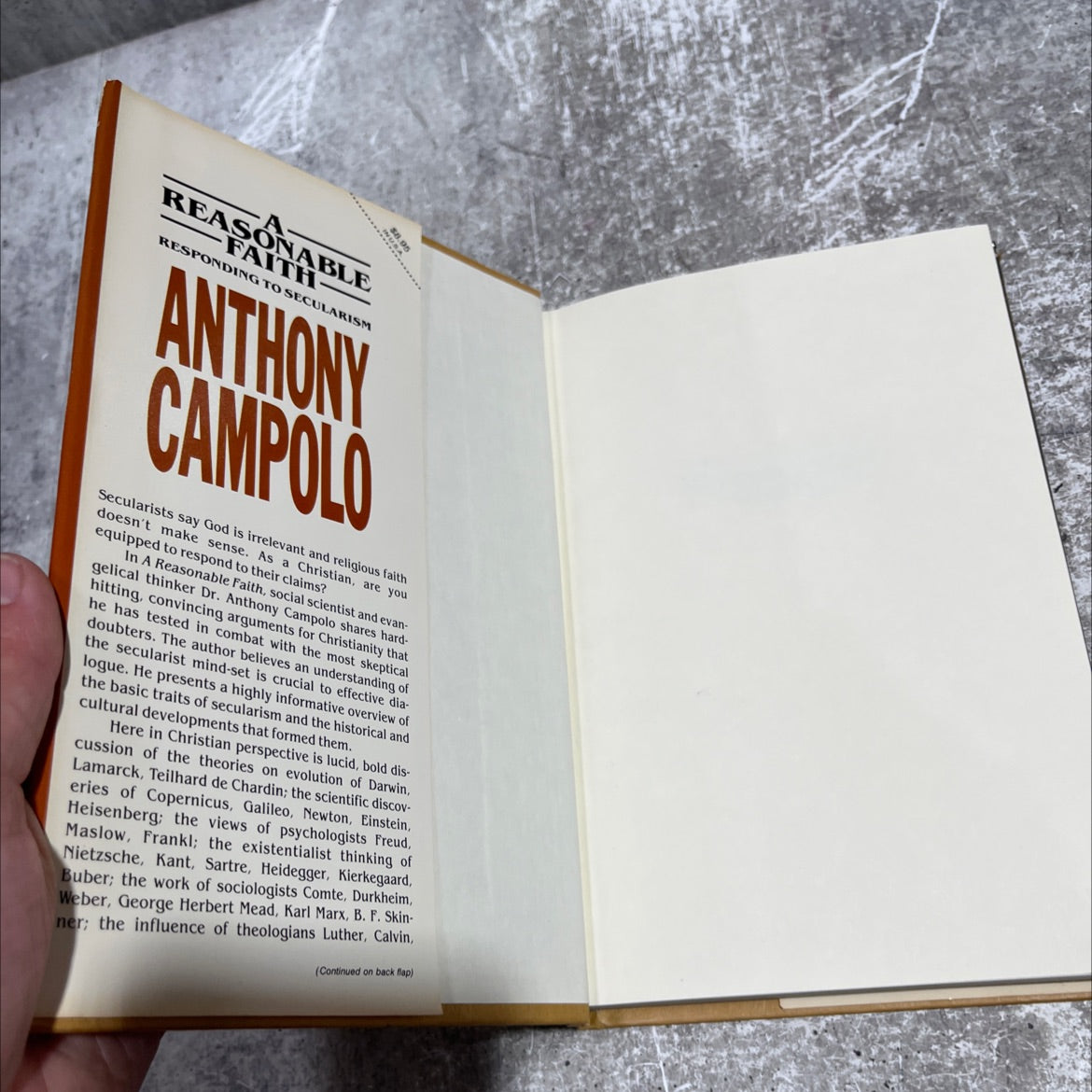 a reasonable faith: responding to secularism book, by anthony campolo, 1983 Hardcover image 4