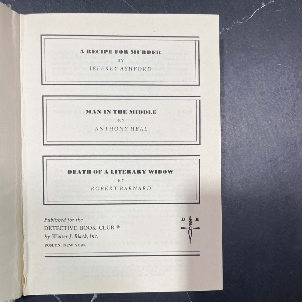 a recipe for murder book, by jeffrey ashford, 1980 Hardcover image 2