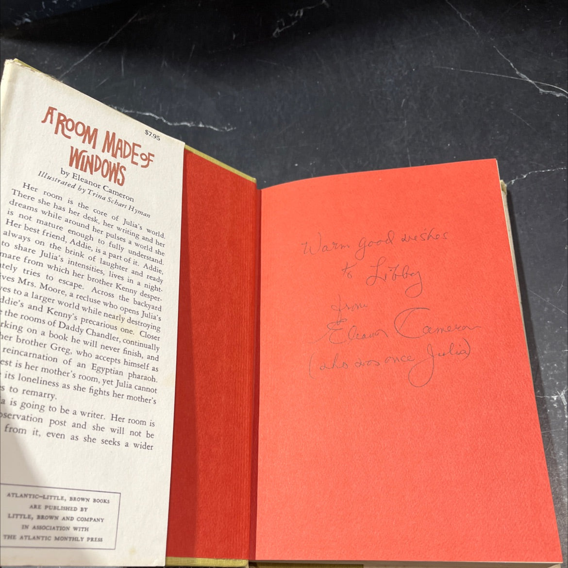 SIGNED a room made of windows book, by Eleanor Cameron, 1971 Hardcover, Vintage image 4