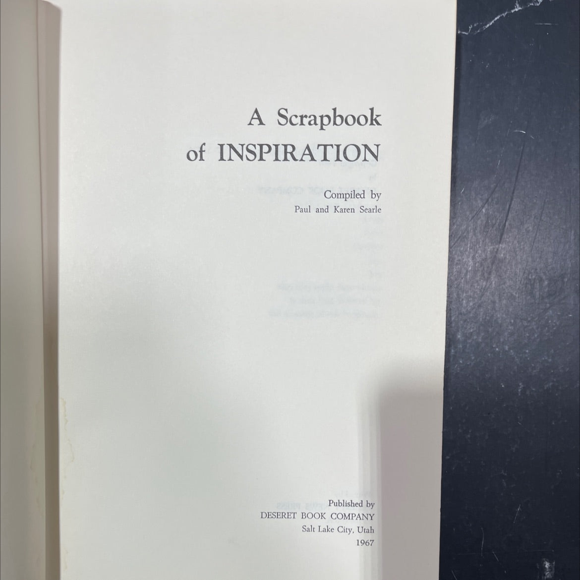 a scrapbook of inspiration book, by paul and karen searle, 1967 Hardcover image 2