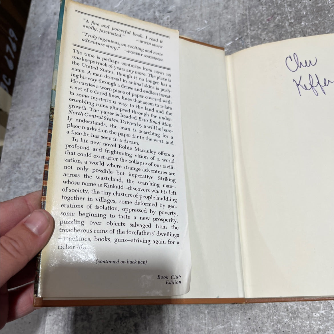 a secret history of time to come book, by robie macaulay, 1979 Hardcover image 4