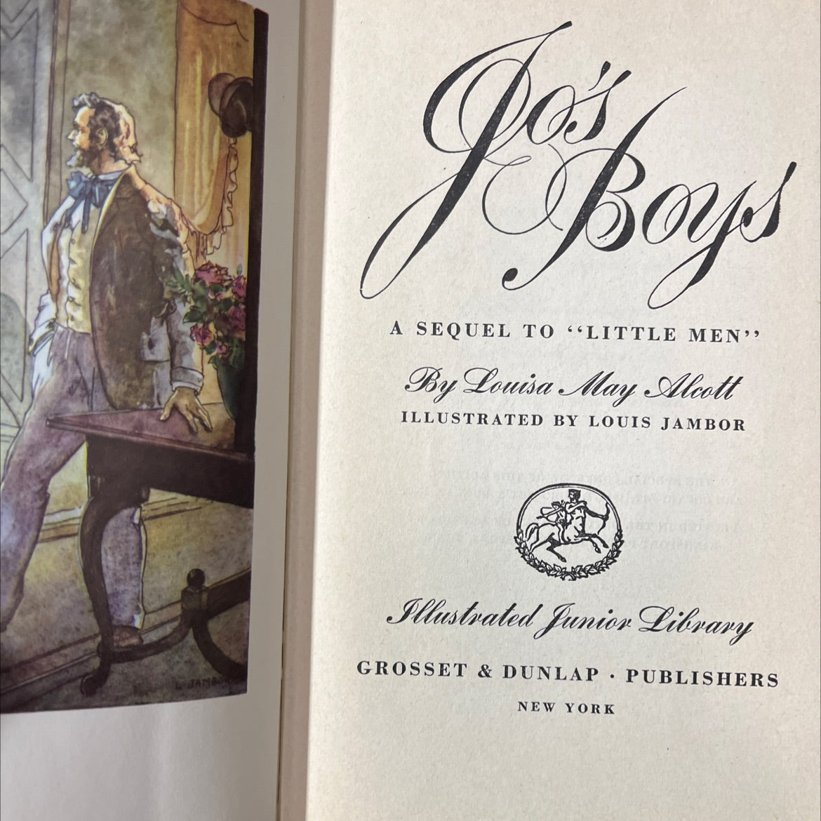 a sequel to little men book, by louisa may alcott, 1949 Hardcover image 2