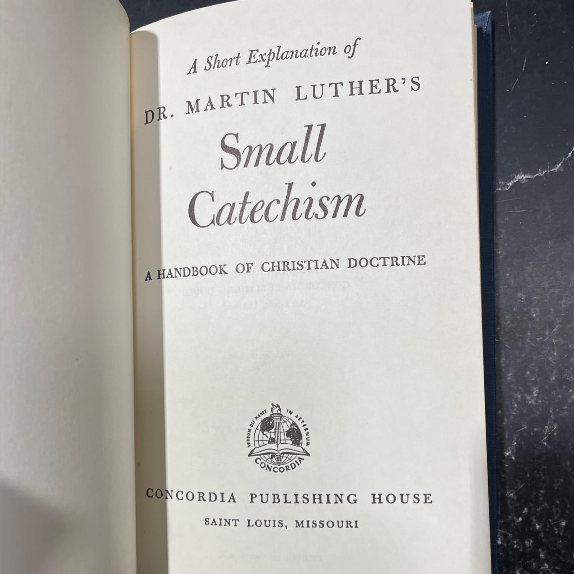 a short explanation of dr. martin luther's small catechism book, by unknown, 1971 Hardcover image 2