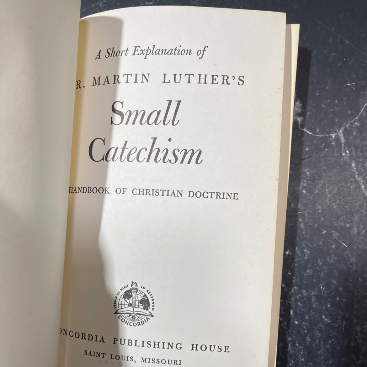a short explanation of r. martin luther's small catechism handbook of christian doctrine book, by unknown, 1971 image 2