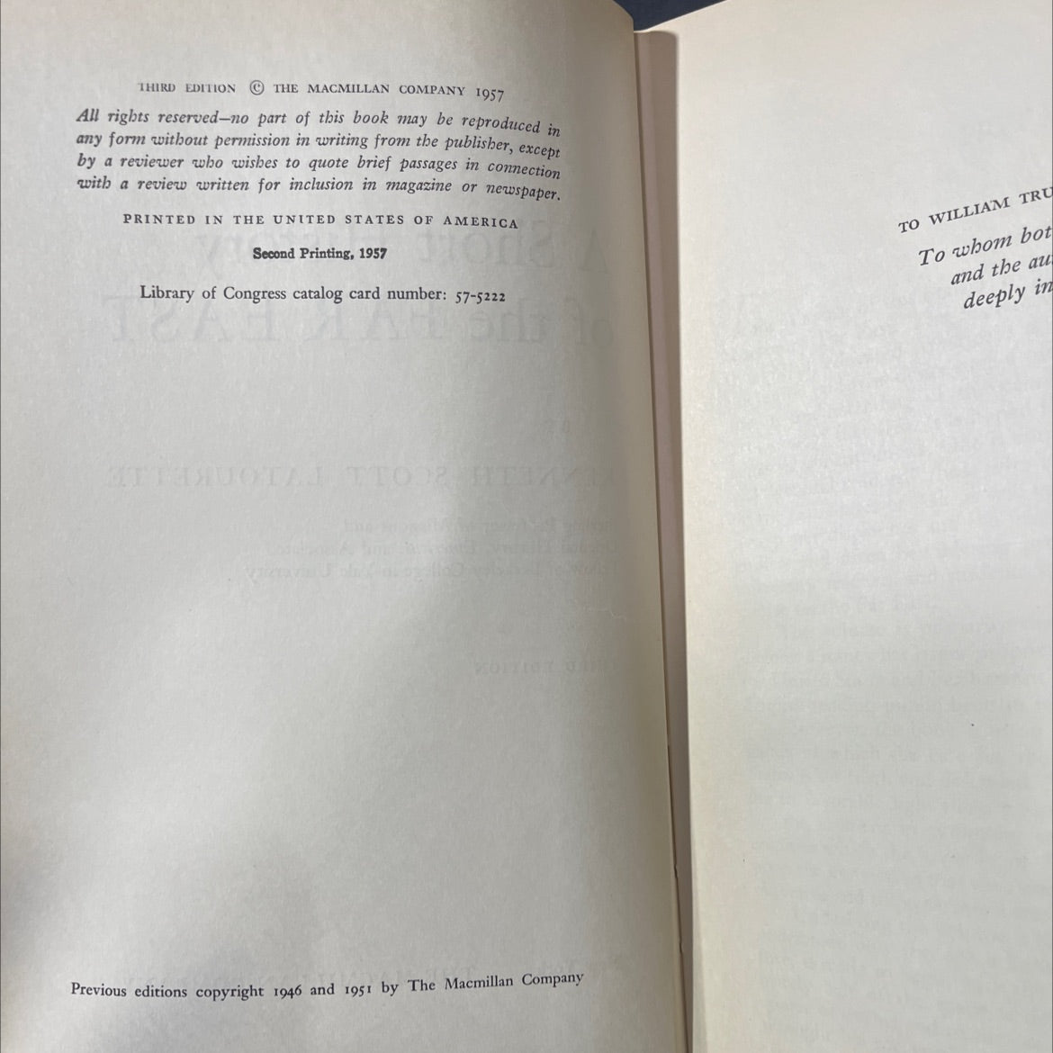 a short history of the far east book, by kenneth scott latourette, 1957 Hardcover image 3