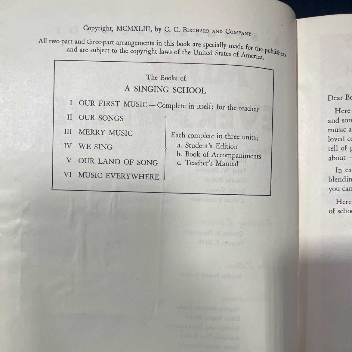 a singing music school book, by Theresa Armitage, Peter W. Dykema, Gladys Pitcher, David Stevens, J. Lilian Vandevere, image 3
