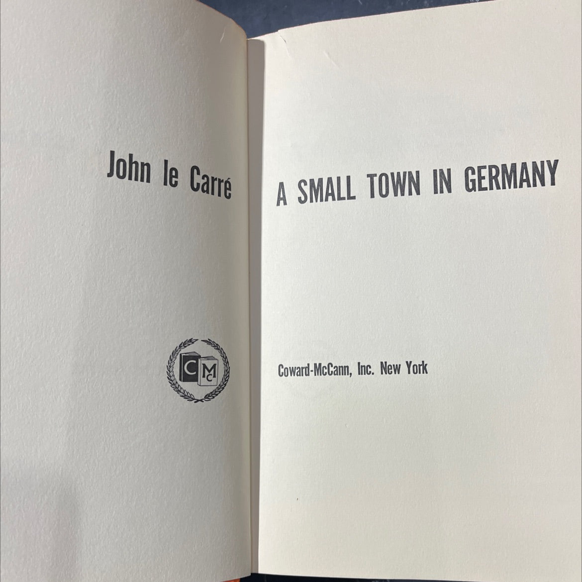 a small town in germany book, by john le carré, 1968 Hardcover image 2