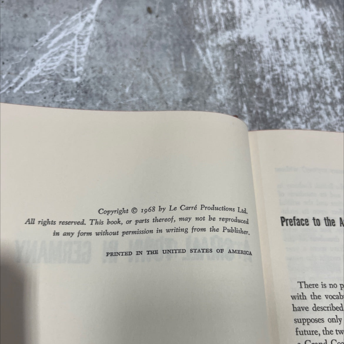 a small town in germany book, by john le carré, 1968 Hardcover image 3