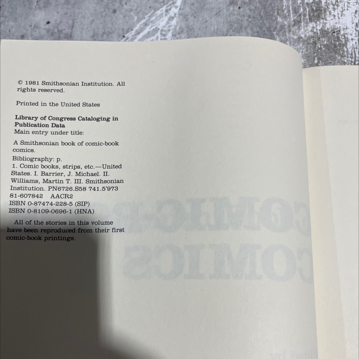 a smithsonian book of comic-book comics book, by michael barrier, martin williams, 1981 Hardcover image 3