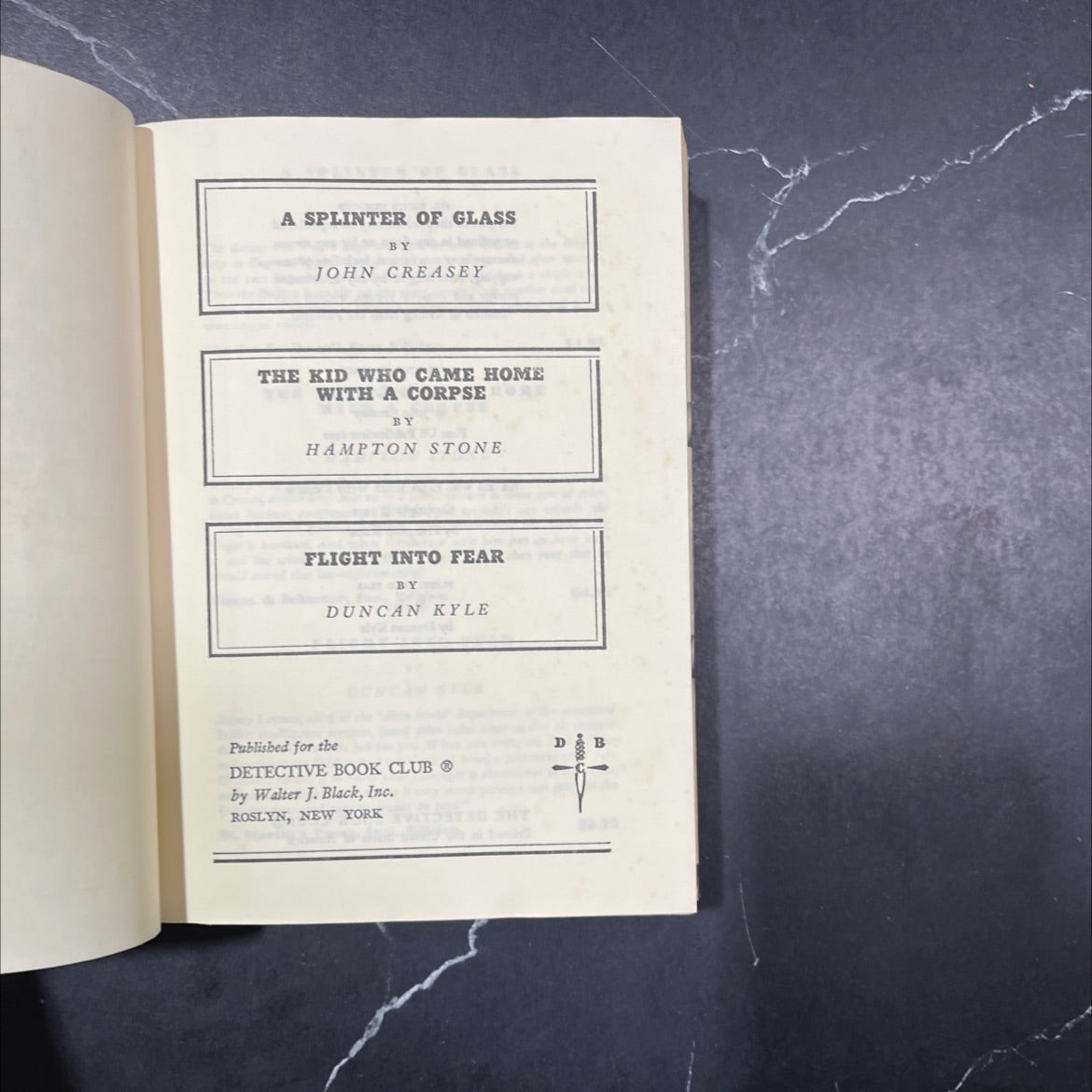 a splinter of glass book, by john creasey, 1972 Hardcover image 2