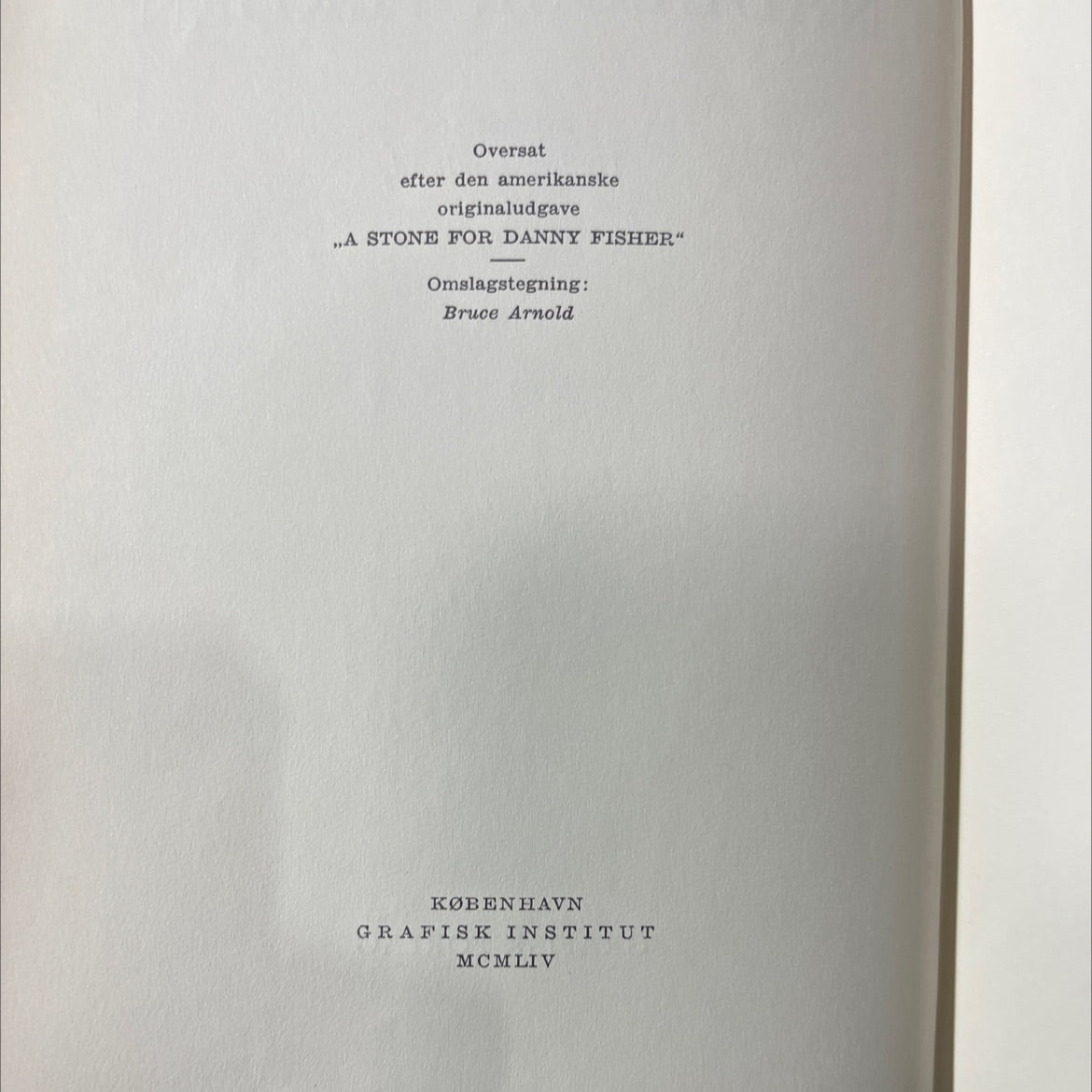 a stone for danny fisher book, by harold robbins, 1954 Leather image 3