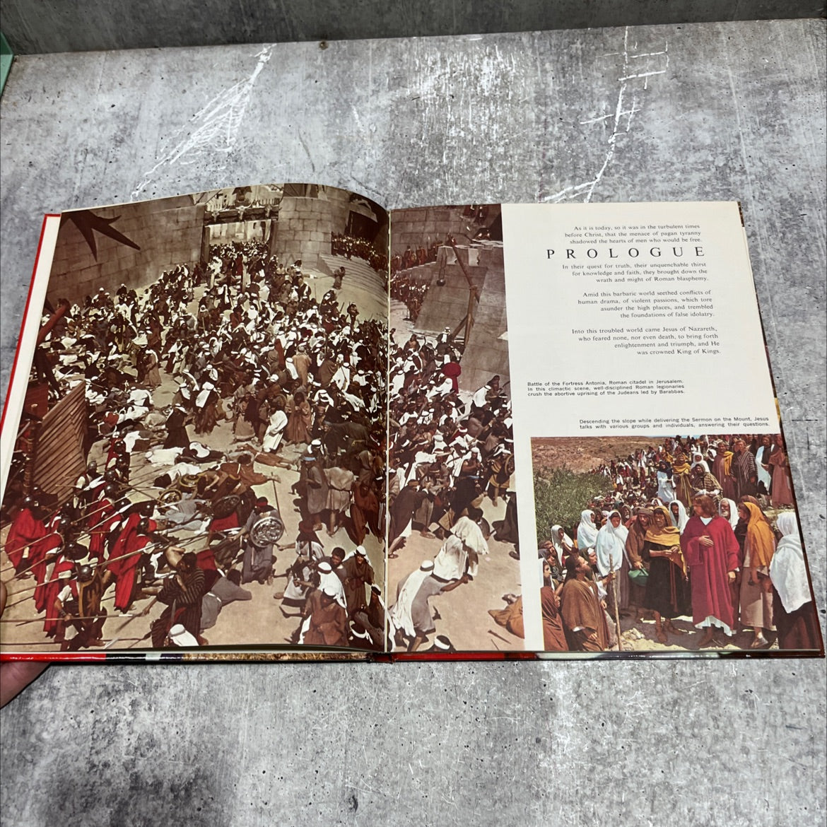 a story of the christ the glory of his spoken words king of kings book, by unknown, 1961 Hardcover image 4