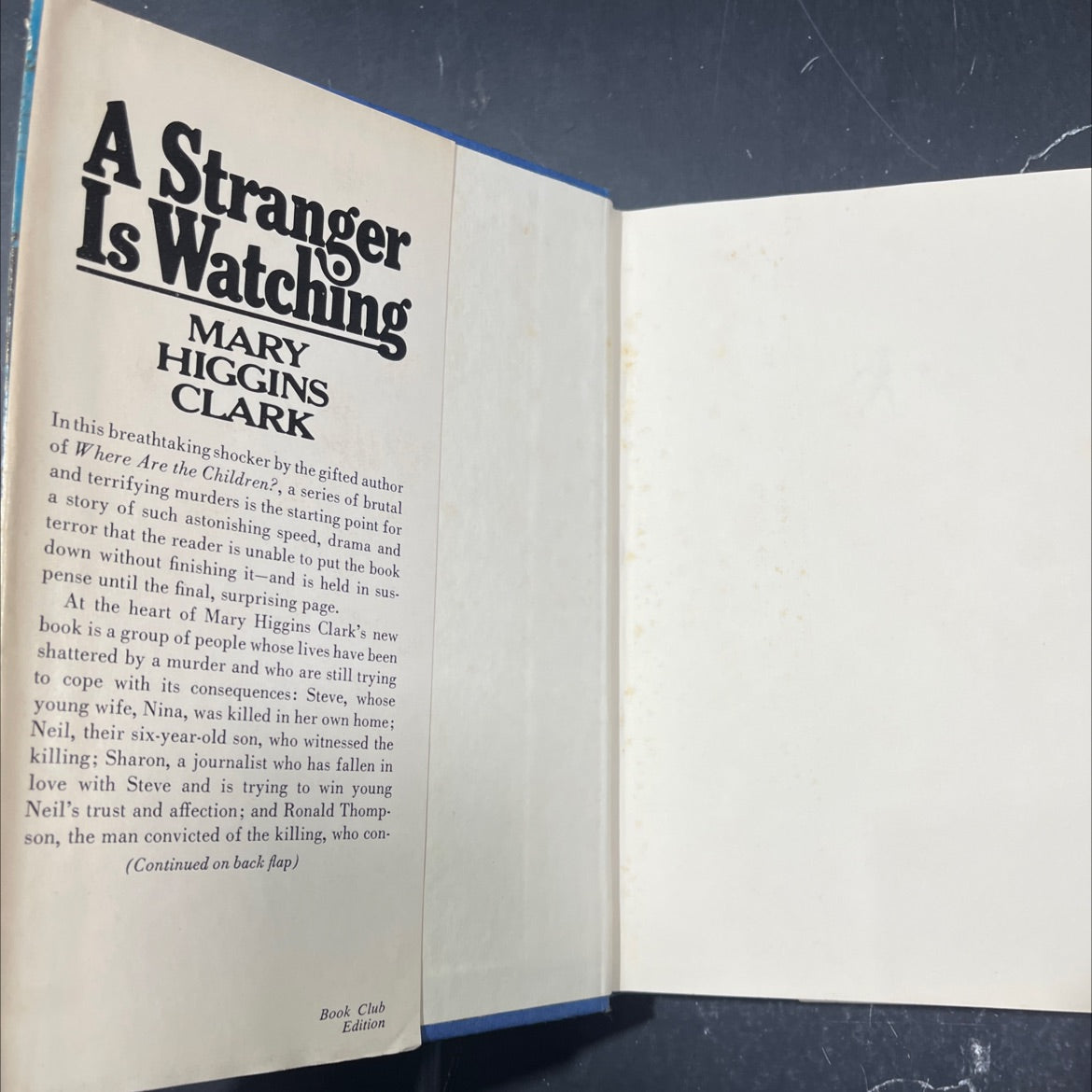 a stranger is watching book, by Mary Higgins Clark, 1977 Hardcover image 4