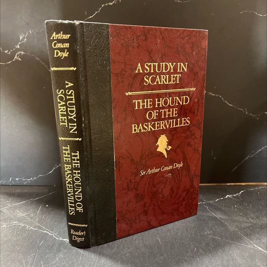 a study in scarlet the hound of the baskervilles book, by sir arthur conan doyle, 1986 Hardcover image 1