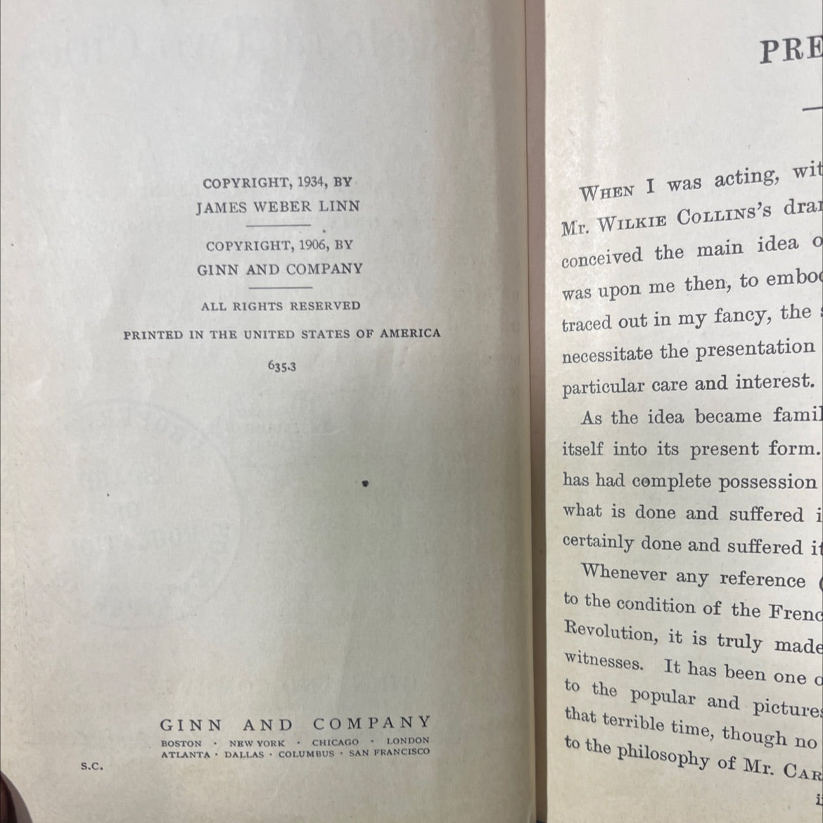 a tale of two cities book, by charles dickens, 1934 Hardcover image 3