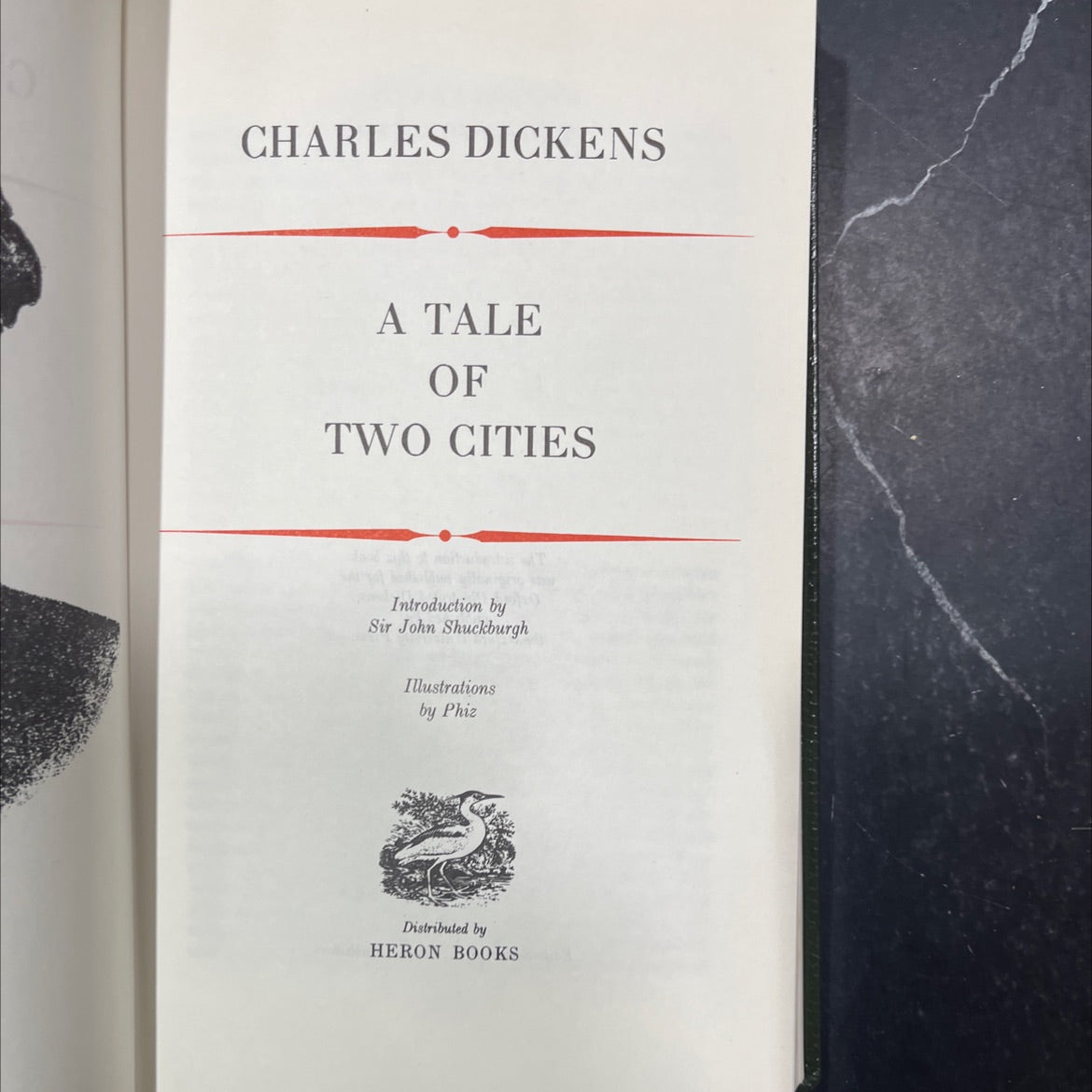 a tale of two cities book, by charles dickens, 1970 Leather image 2