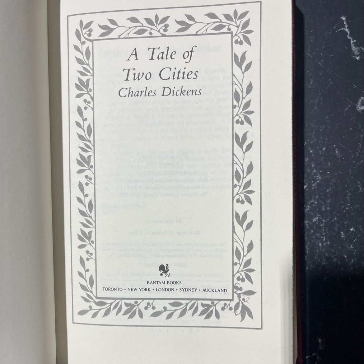 a tale of two cities book, by charles dickens, 1981 Leather image 2