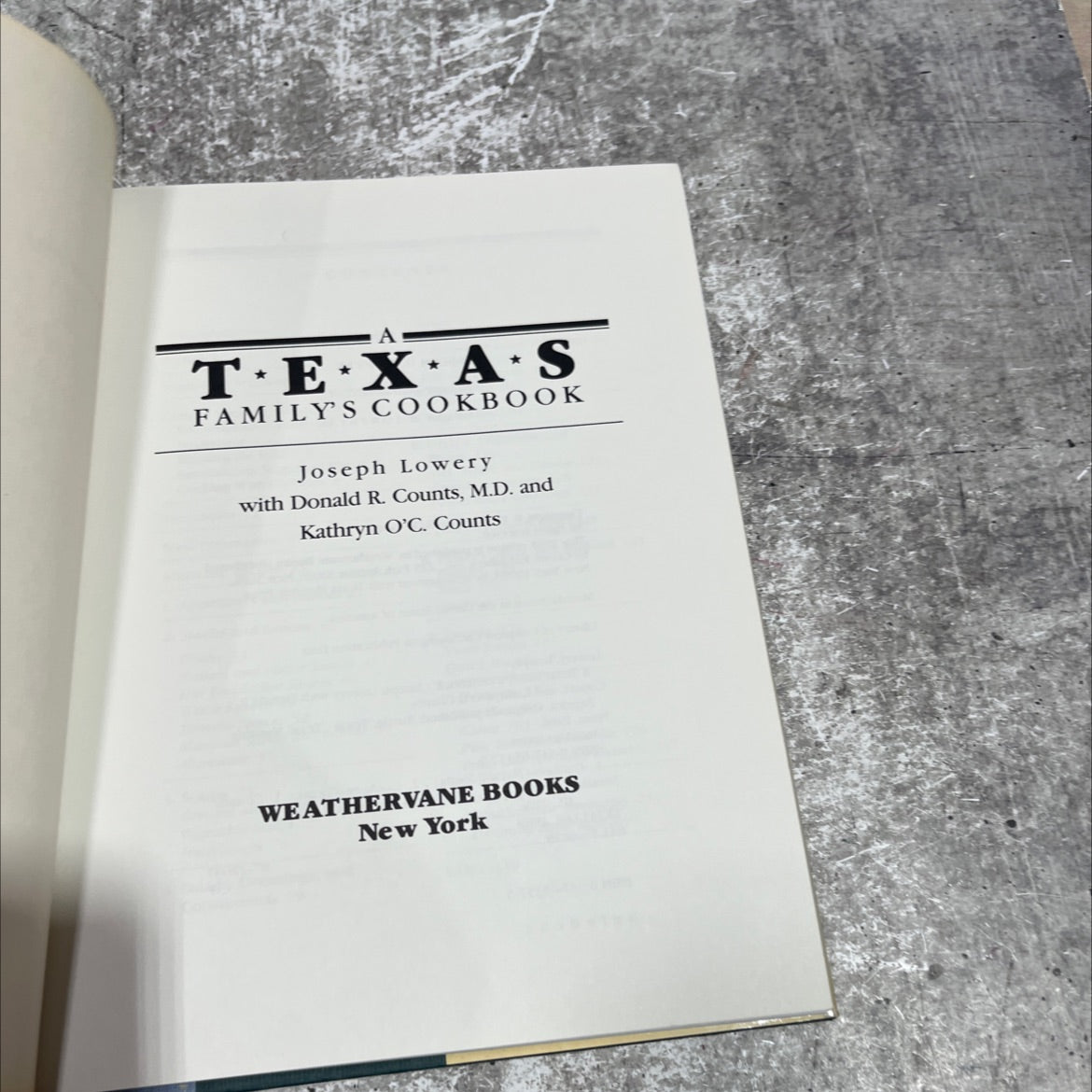 a texas family's cookbook book, by Joseph Lowery, 1988 Hardcover image 2