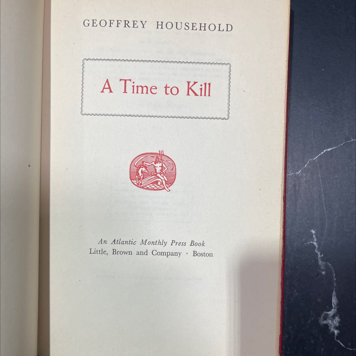 a time to kill book, by geoffrey household, 1951 Hardcover image 2