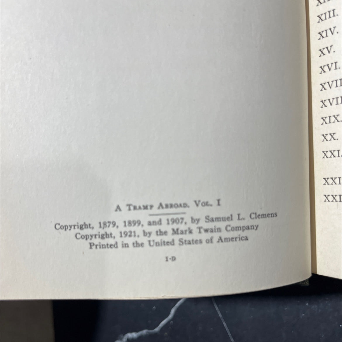 a tramp abroad book, by mark twain, 1921 Hardcover image 3