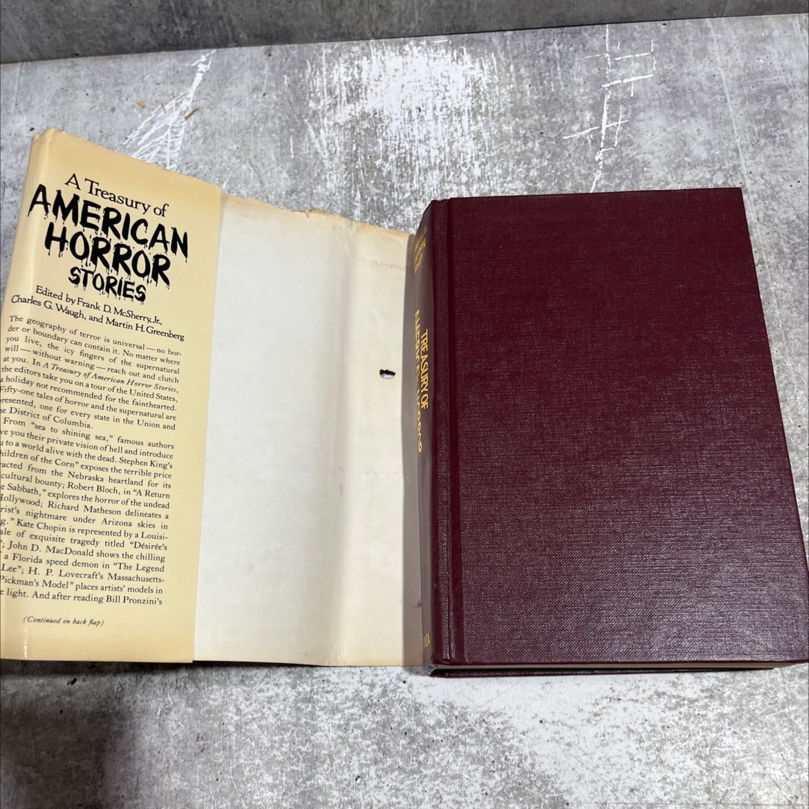 a treasury of american horror stories book, by Frank D. McSherry, Jr., Martin H. Greenberg, Charles G. Waugh, 1985 image 4