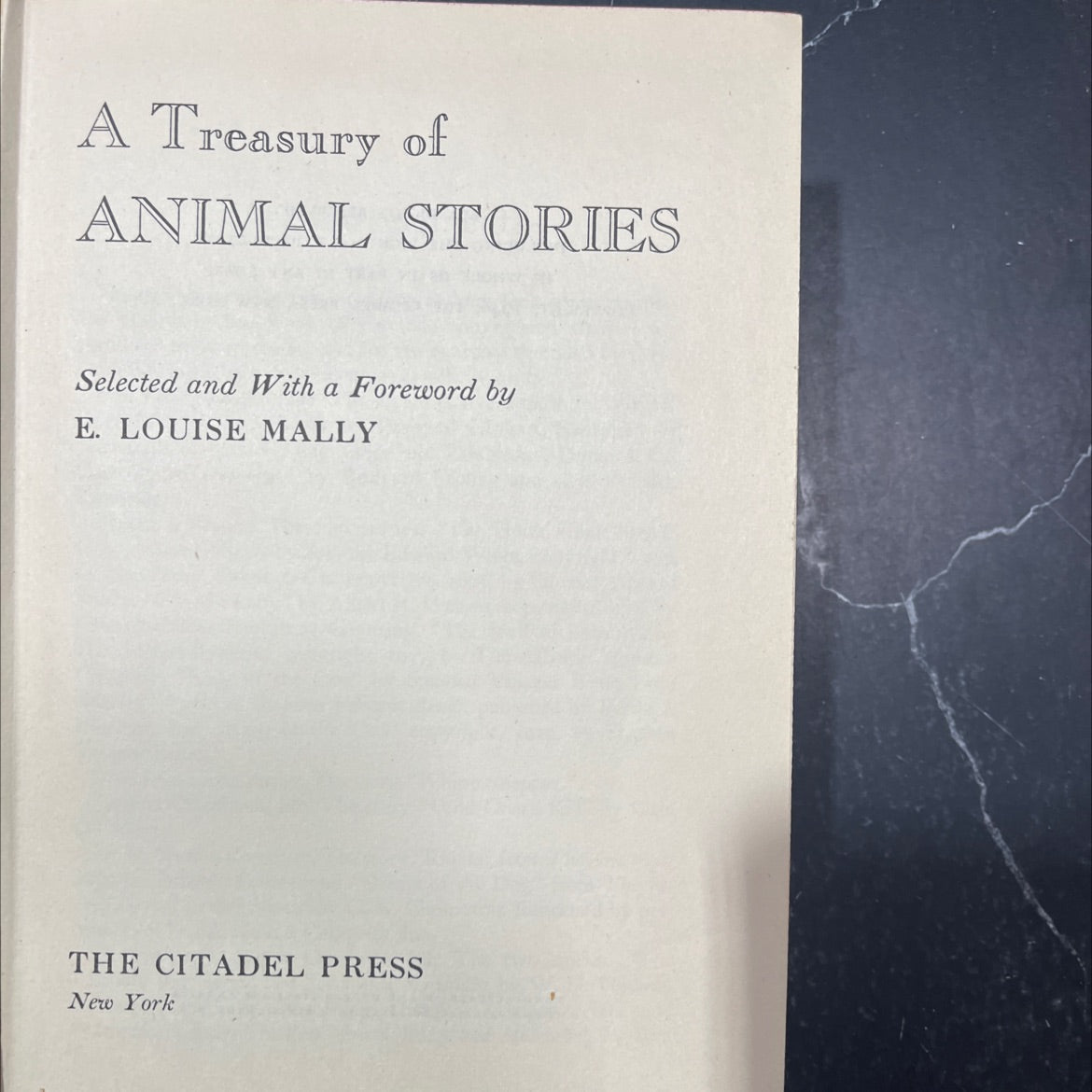 a treasury of animal stories book, by e. louise mally, 1946 Hardcover image 2
