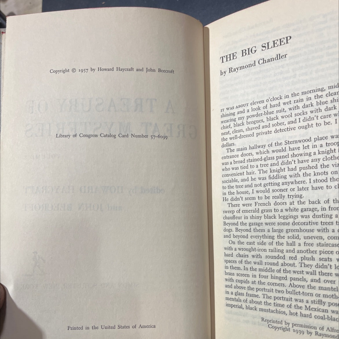 a treasury of great mysteries volume 2 book, by howard haycraft, john beecroft, 1957 Hardcover image 3