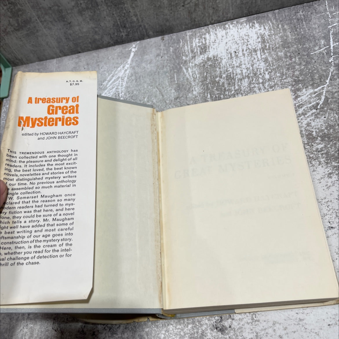 a treasury of great mysteries volume 2 book, by howard haycraft, john beecroft, 2018 Hardcover image 4