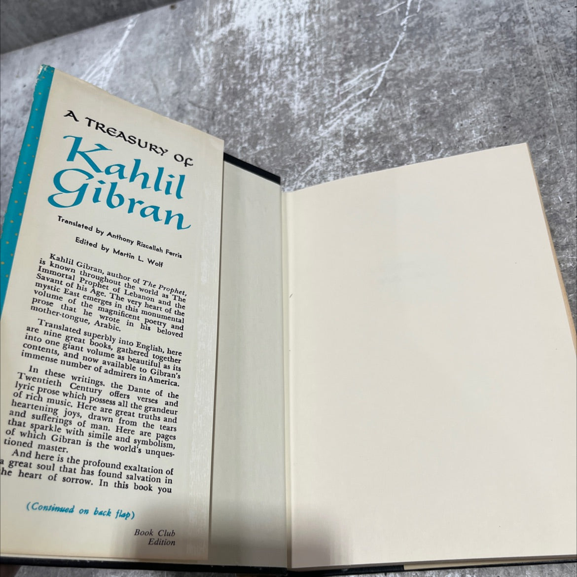 a treasury of kahlil gibran book, by kahlil gibran, 1949 Hardcover image 4
