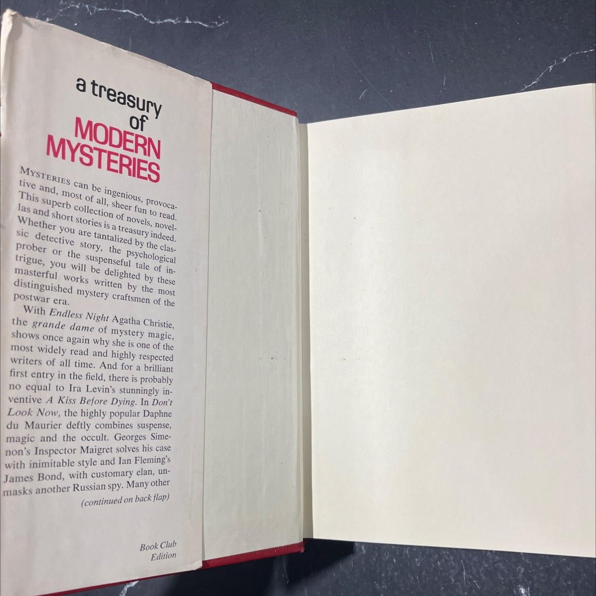a treasury of modern mysteries book, by various, 1973 Hardcover image 4