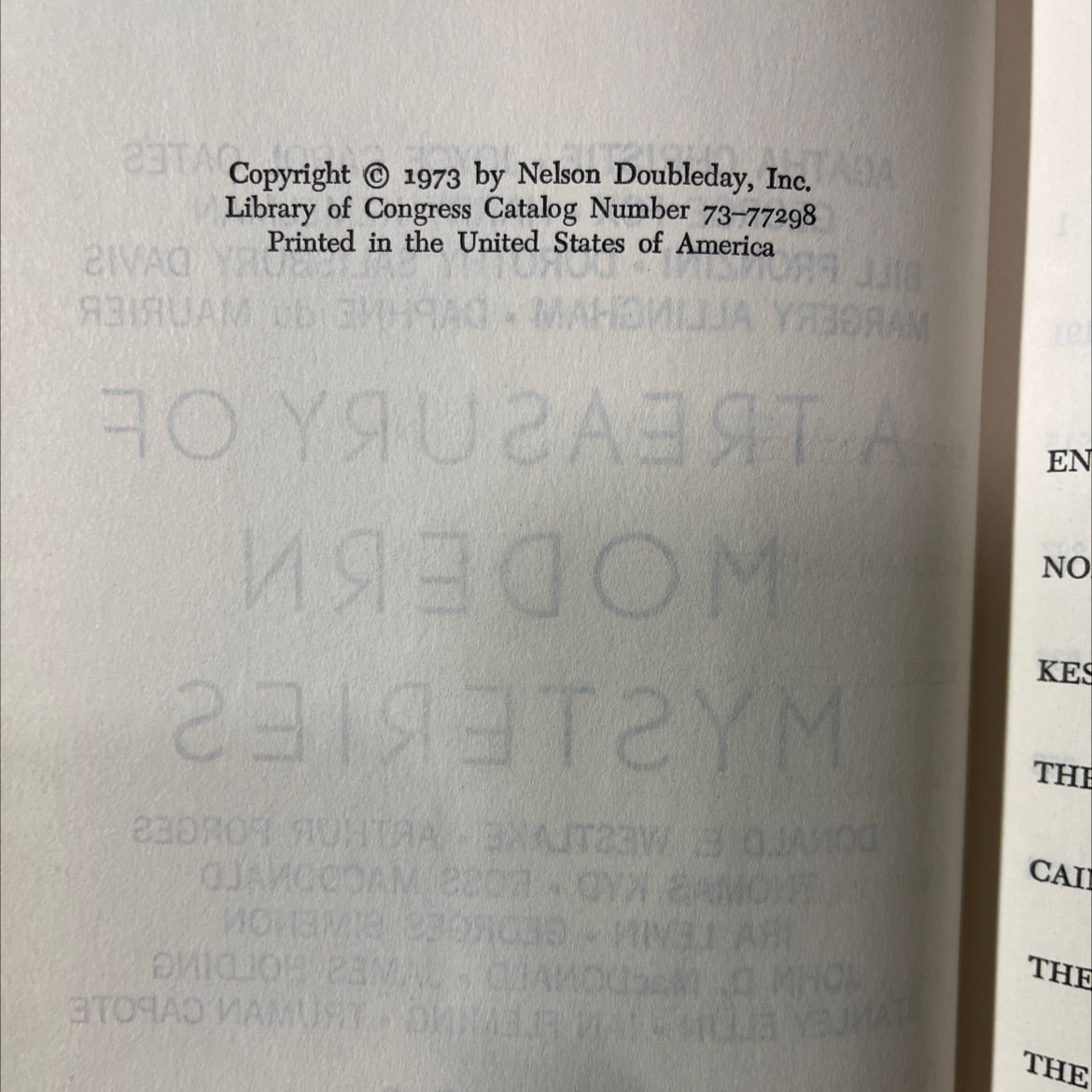 a treasury of modern mysteries book, by agatha christie, joyce carol oates, george fox, harry kemelman, bill pronzini, image 3