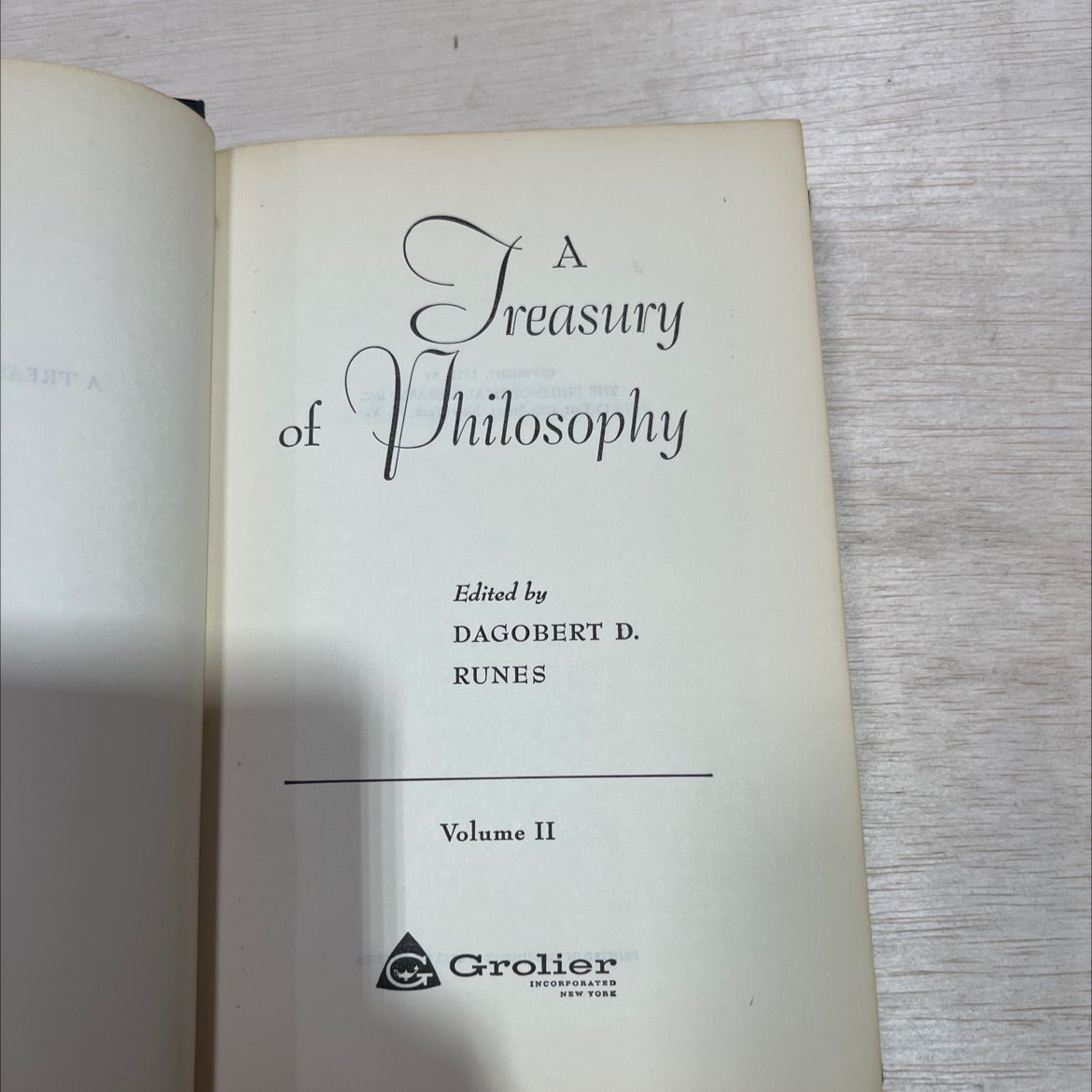 a treasury of philosophy book, by dagobert d. runes, 1955 Hardcover image 2
