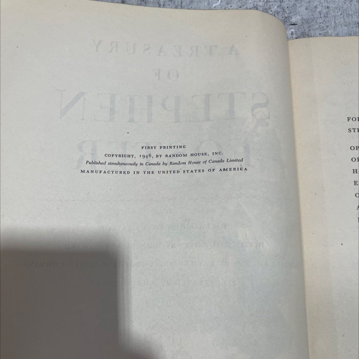 a treasury of stephen foster book, by stephen foster, 1946 Hardcover image 3