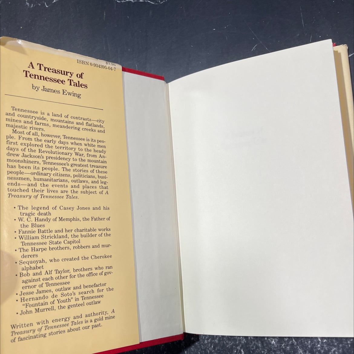 a treasury of tennessee tales book, by James Ewing, 1985 Hardcover image 4