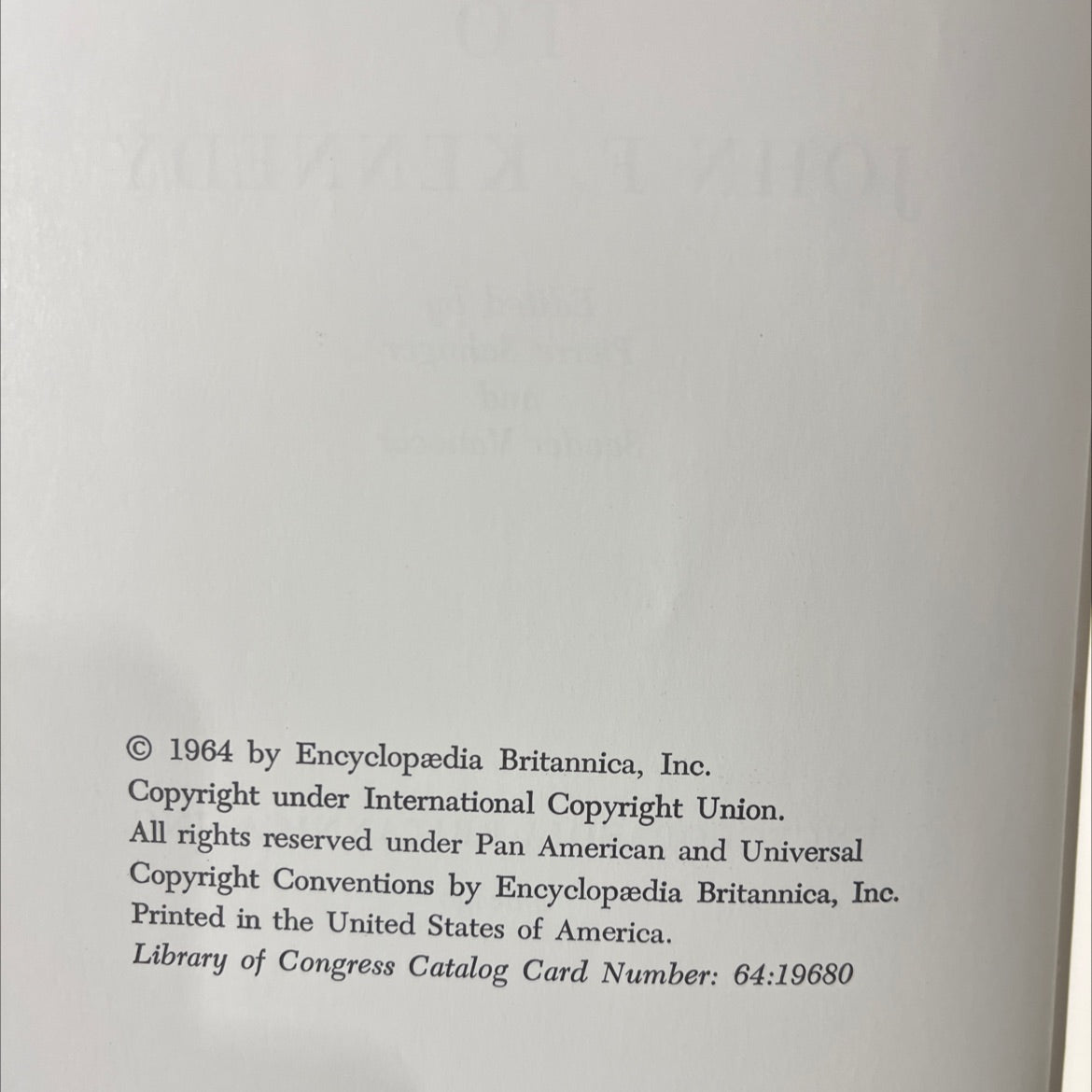 a tribute to john f. kennedy book, by pierre salinger and sander vanocur, 1964 Hardcover image 3