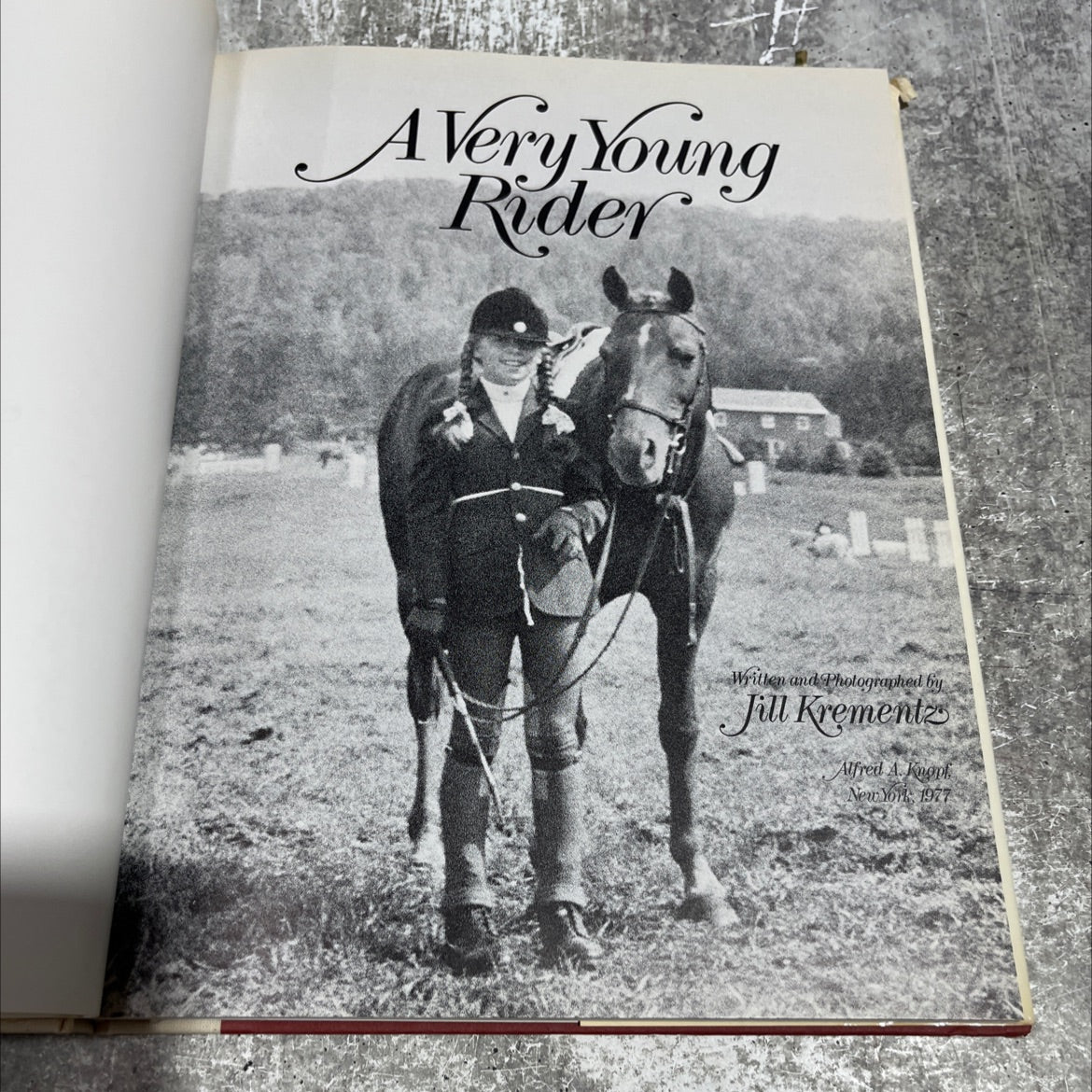 a very young rider book, by Jill Krementz, 1977 Hardcover image 2