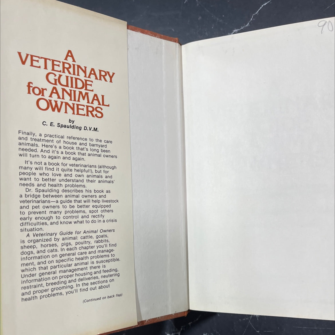a veterinary guide for animal owners book, by c. e. spaulding, 1976 Hardcover image 4