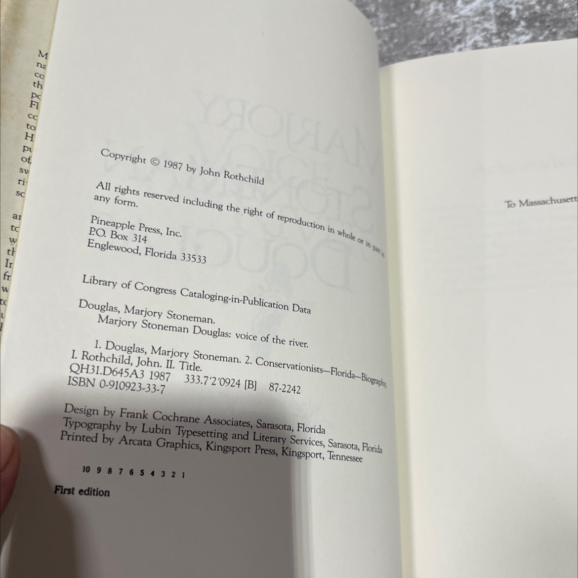 a voice river of the + an autobiography book, by Marjory Stoneman Douglas with John Rothchild, 1987 Hardcover image 3