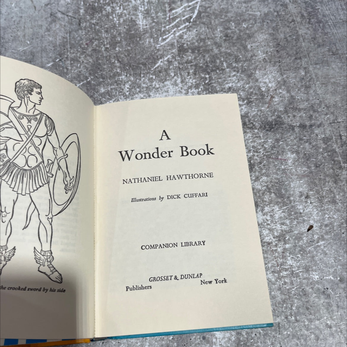 a wonder book book, by nathaniel hawthorne, 1967 Hardcover image 2